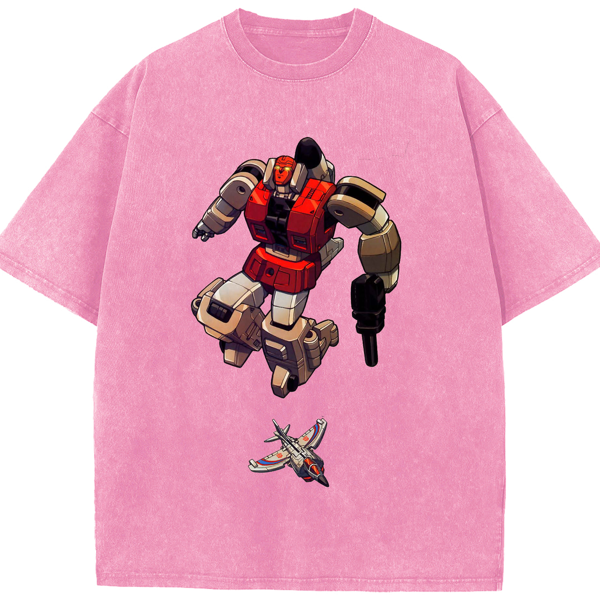 （画像用）  綿100% ヴィンテージ風 半袖Tシャツ（フロントプリント）
